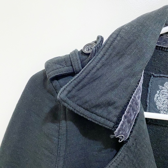 Beautifully Tailored EDC Convertible Blazer Jacket with Epaulettes Navy S - Picture 6 of 13